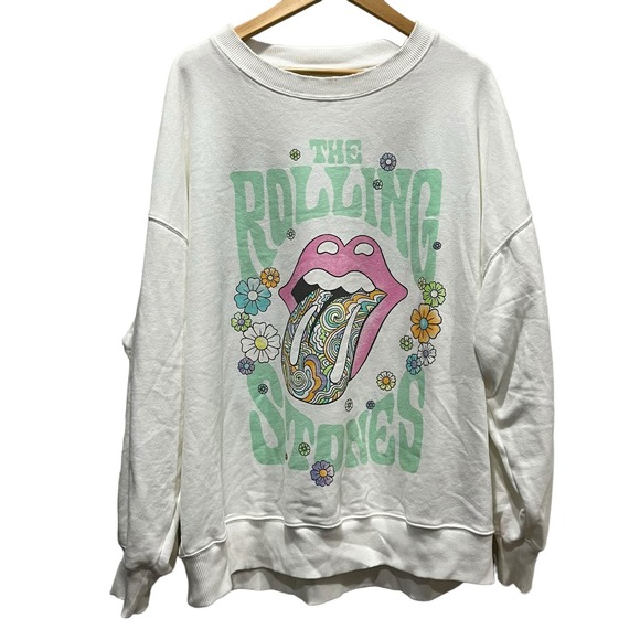 American Eagle Outfitters Sweaters - American Eagle The Rolling Stones Oversized Comfy Pullover Large